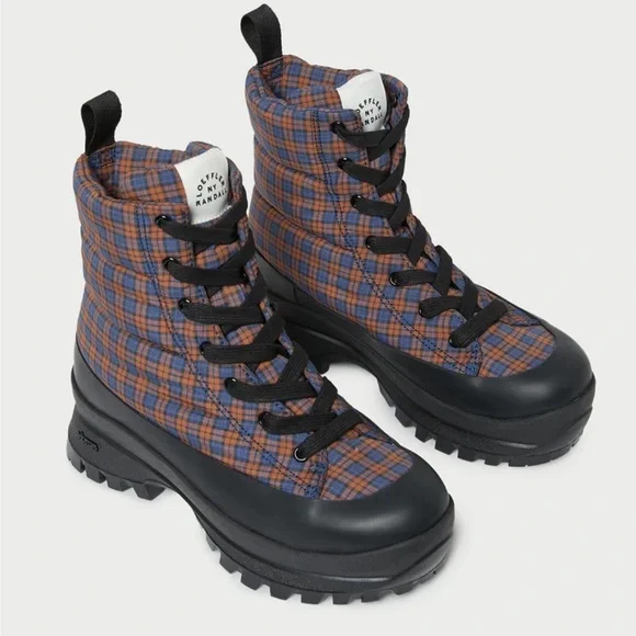 Loeffler Randall - Davey Navy/Rust Weather Boot - Picture 4 of 14